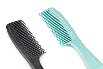 Image showing Plastic hairbrush combs