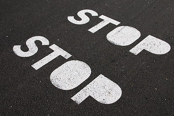 Image showing Stop sign