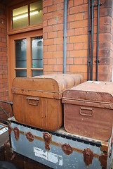 Image showing Vintage suitcases