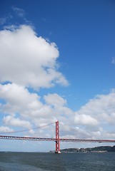 Image showing 25th April bridge in Lisbon, Portugal