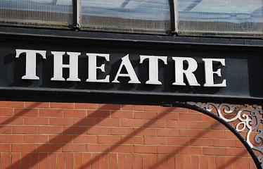 Image showing Theatre sign