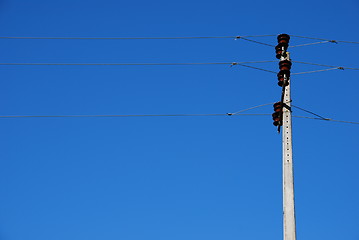 Image showing Electricity post