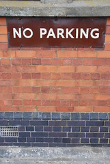 Image showing No parking sign