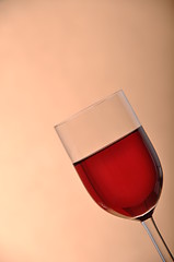 Image showing Glass of red wine