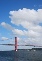 Image showing 25th April bridge in Lisbon, Portugal