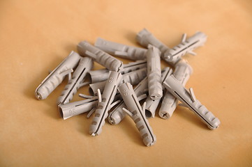 Image showing Plastic dowels