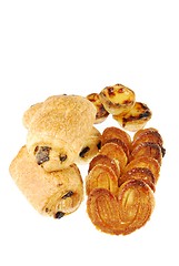 Image showing Tasty and delicious baked goods on white