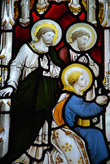 Image showing Religious stained glass window