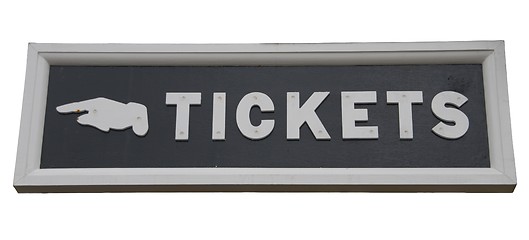 Image showing Tickets sign