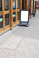 Image showing Empty restaurant/pub menu