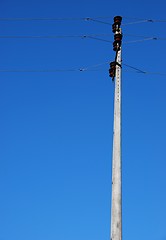 Image showing Electricity post