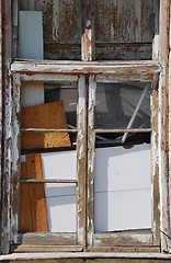 Image showing Abandoned window building