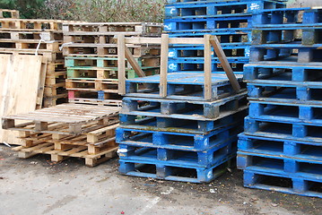 Image showing Wooden pallets