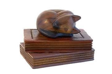 Image showing Cat book end