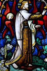 Image showing Religious stained glass window