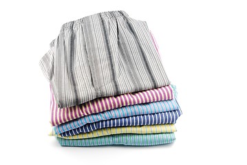 Image showing Stripped boxer shorts