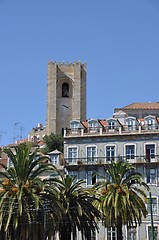 Image showing Lisbon cityscape with Se Cathedral