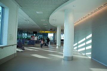 Image showing Hallway in airport