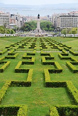 Image showing Eduardo VII park in Lisbon