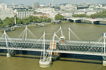 Image showing London foot bridge