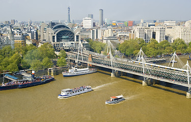 Image showing London foot bridge