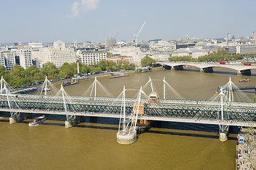 Image showing London foot bridge