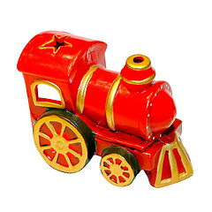 Image showing Christmas locomotive