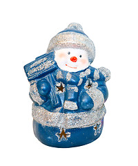 Image showing Blue snowman