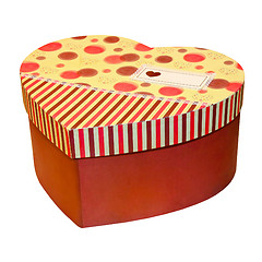 Image showing Red heart box