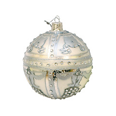 Image showing Silver Christmas ornament