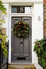 Image showing Christmas door