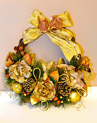 Image showing Gold wreath