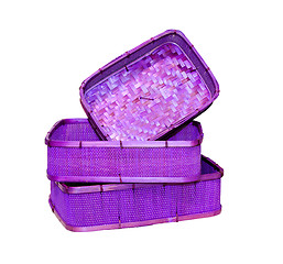 Image showing Purple baskets