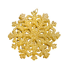 Image showing Gold snowflake