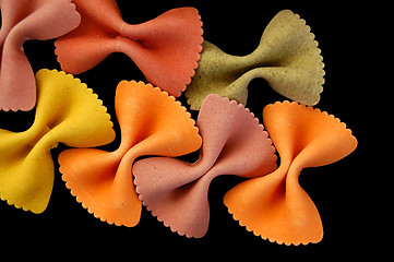 Image showing farfalle pasta background