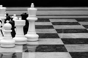 Image showing lifesize chess