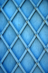 Image showing blue window shutter