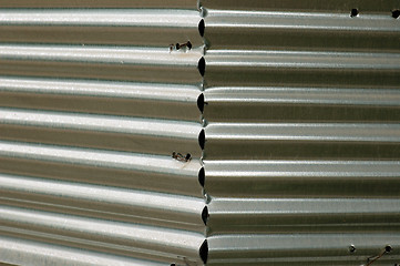 Image showing corrugated sheet metal