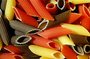 Image showing penne pasta background