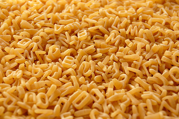 Image showing alphabet soup pasta