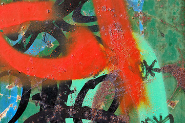 Image showing graffiti rust