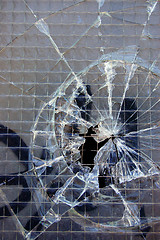 Image showing broken glass background