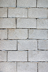 Image showing cinder block wall