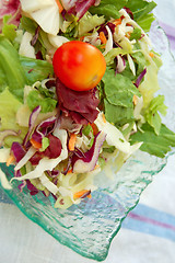 Image showing mixed salad background