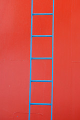 Image showing blue ladder