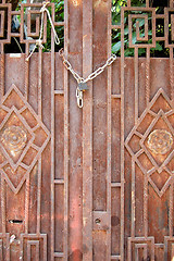 Image showing rusty vintage door