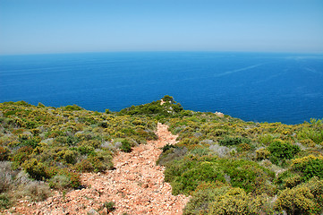 Image showing sea path