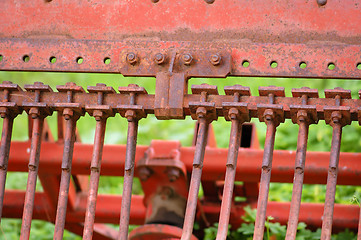 Image showing rusty tillage plow