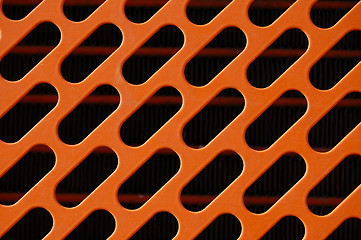 Image showing orange radiator grill