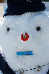 Image showing snowman portrait